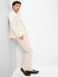 Relaxed Unlined Linen-Blend Blazer - A Stone's Throw — view 3