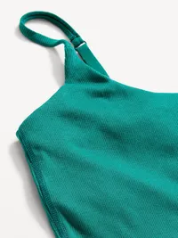 Rib-Knit Brami Top - Deep Lagoon — view 3