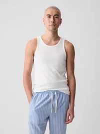 Rib Tank Top (2-Pack) - White — view 2