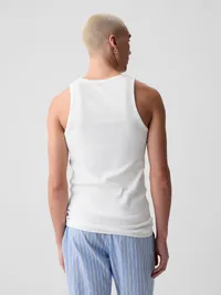 Rib Tank Top (2-Pack) - White — view 3