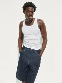 Rib Tank Top (2-Pack) - White — view 4