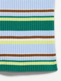 Ribbed Halter Top - Green Stripe — view 5