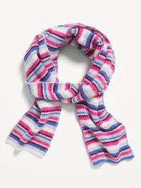 Ribbed Scarf - Pink Stripe — view 2