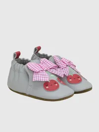 Robeez Cherry Cute Soft Soles - Grey — view 2