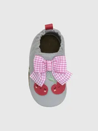 Robeez Cherry Cute Soft Soles - Grey — view 3