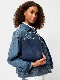 Romantic Ring Handle Bag - In The Navy — view 2