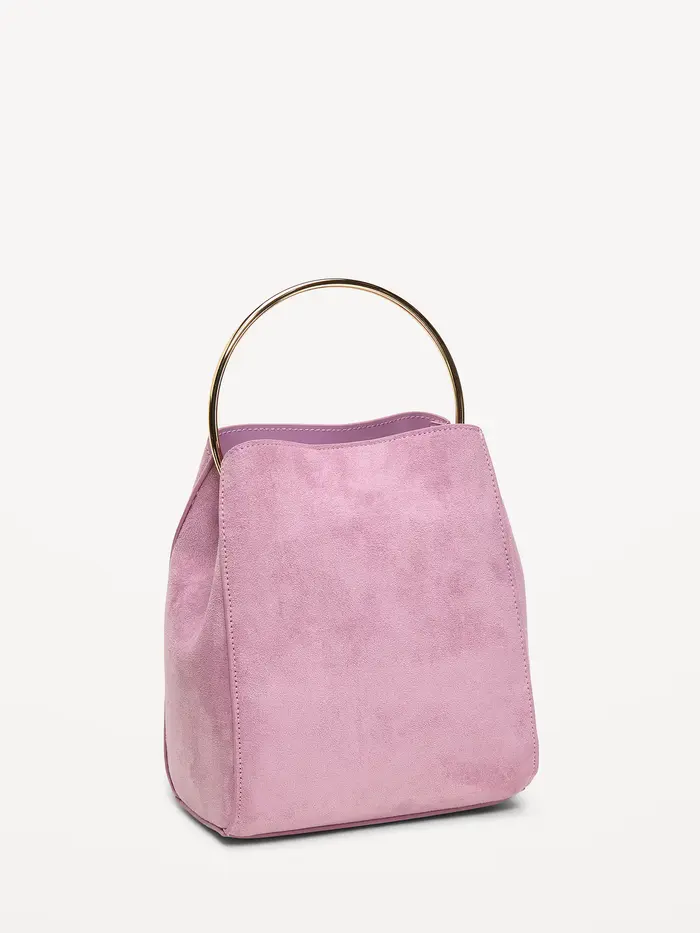 Romantic Ring Handle Bag - Rose Dawn