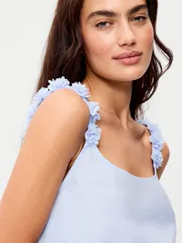 Rosette-Strap Tank Top - Float Your Boat — view 4