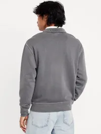 Rotation Quarter Zip - Washed Black — view 2