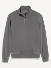 Rotation Quarter Zip - Washed Black — view 4