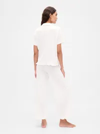 Ruffle PJ Pants - Fresh white — view 3