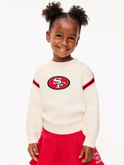 San Francisco 49ers Crew-Neck Sweater for Toddler Girls - San Francisco 49ers