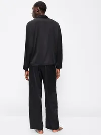 Satin Pajama Pant Set for Men - Stingray — view 2