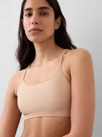 Seamless Racerback Bralette - Blush beige — view 3