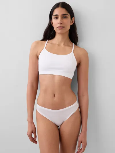 Seamless Racerback Bralette - Optic white