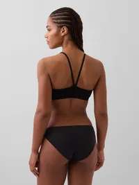 Seamless Racerback Bralette - True black — view 2