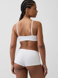 Seamless Rib Triangle Bralette - Optic white — view 2
