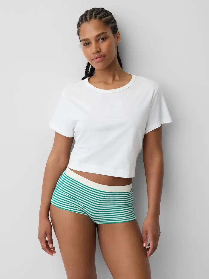 Seamless Shorty - Green stripe