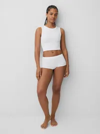 Seamless Shorty - Optic white — view 4