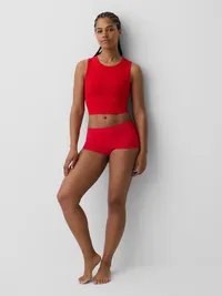 Seamless Shorty - Pure red — view 4