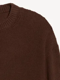 Seaside Cotton Shaker Oversized Tunic Sweater - Earthen — view 5