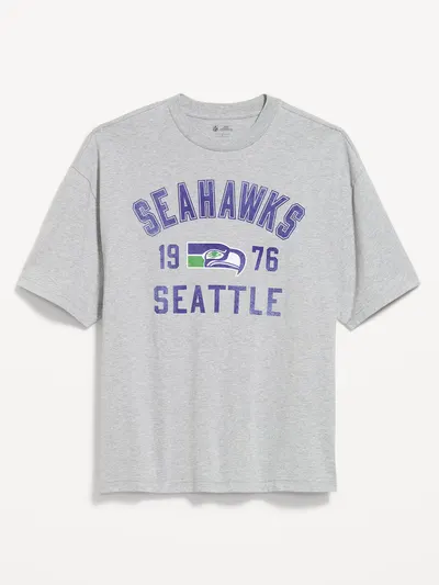 Seattle Seahawks Oversized Graphic T-Shirt for Men - Seattle Seahawks
