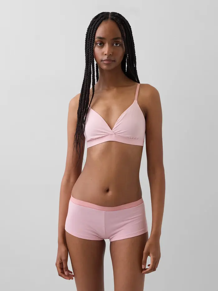 SecondSkin Crossover Bralette - Pure pink