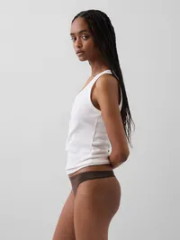 SecondSkin Thong - Bracken brown — view 2