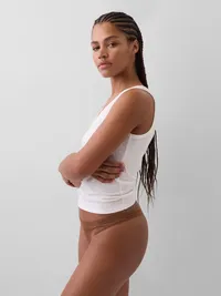 SecondSkin Thong - Cacao brown — view 2