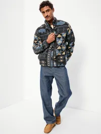 Sherpa Full-Zip Jacket - Blue Buffalo — view 3