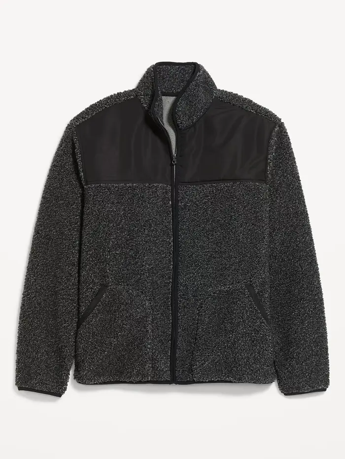 Sherpa Full-Zip Jacket - Chrome Gray