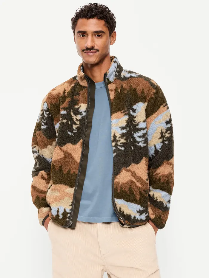Sherpa Full-Zip Jacket - Forest