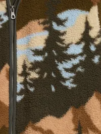 Sherpa Full-Zip Jacket - Forest — view 5