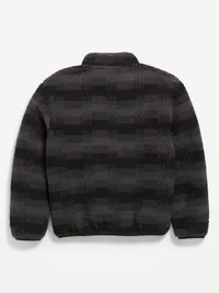 Sherpa Half-Zip Pullover for Boys - Black Jack — view 2