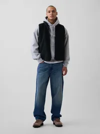 Sherpa Zip Vest - green gitane — view 2