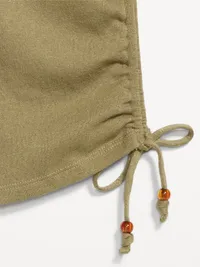 Shirred Side Cami Tank Top - Kombu — view 4