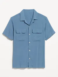 Short-Sleeve Camp Shirt - Moonlight Ocean — view 4