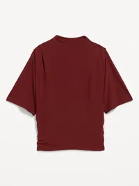Short-Sleeve Drapey Party Top - Emberglow — view 4