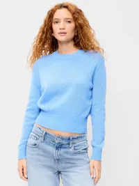 Shrunken Wool-Blend Crew-Neck Sweater - LIGHTHOUSE — view 3