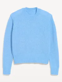 Shrunken Wool-Blend Crew-Neck Sweater - LIGHTHOUSE — view 4