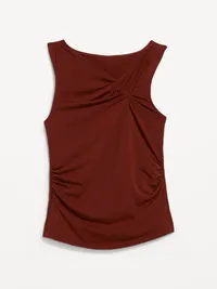 Sleeveless Twist-Front Top - Emberglow — view 4