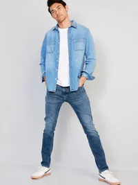 Slim 360° Tech Stretch Performance Jeans - Faded Medium — view 3