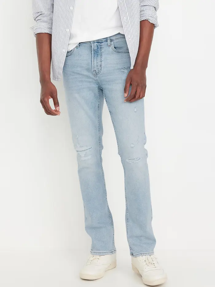 Slim 360° Tech Stretch Performance Jeans - Light Destroyed