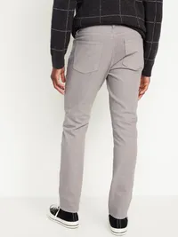 Slim Built-In Flex Five-Pocket Pants - Light Gray — view 2
