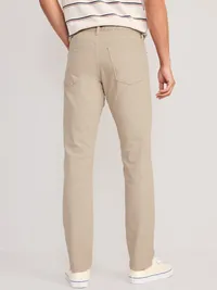 Slim Built-In Flex Five-Pocket Pants - Light Khaki — view 2