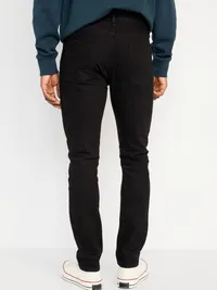 Slim Built-In-Flex Jeans - Black Rinse — view 2