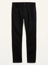 Slim Built-In-Flex Jeans - Black Rinse — view 4