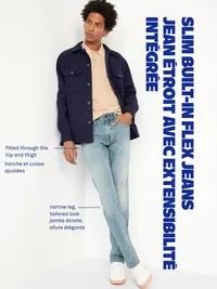 Slim Built-In Flex Jeans - Light Wash — view 5