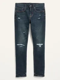Slim Built-In Flex Ripped Jeans - Dark Destroyed — view 4