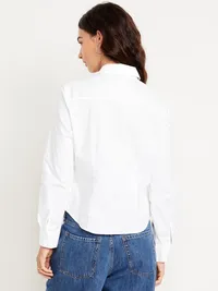 Slim Button-Down Shirt - White Lilies — view 2